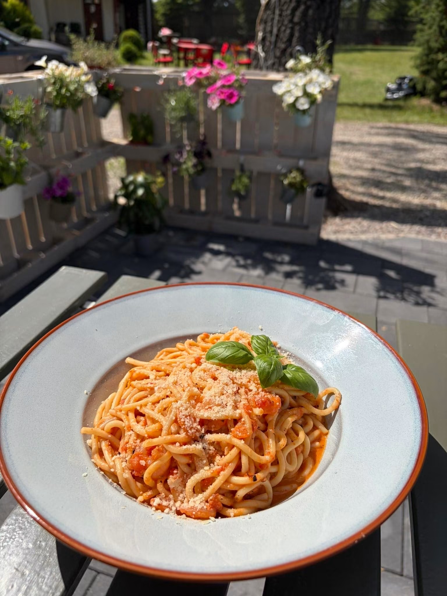 Pink vodka pasta